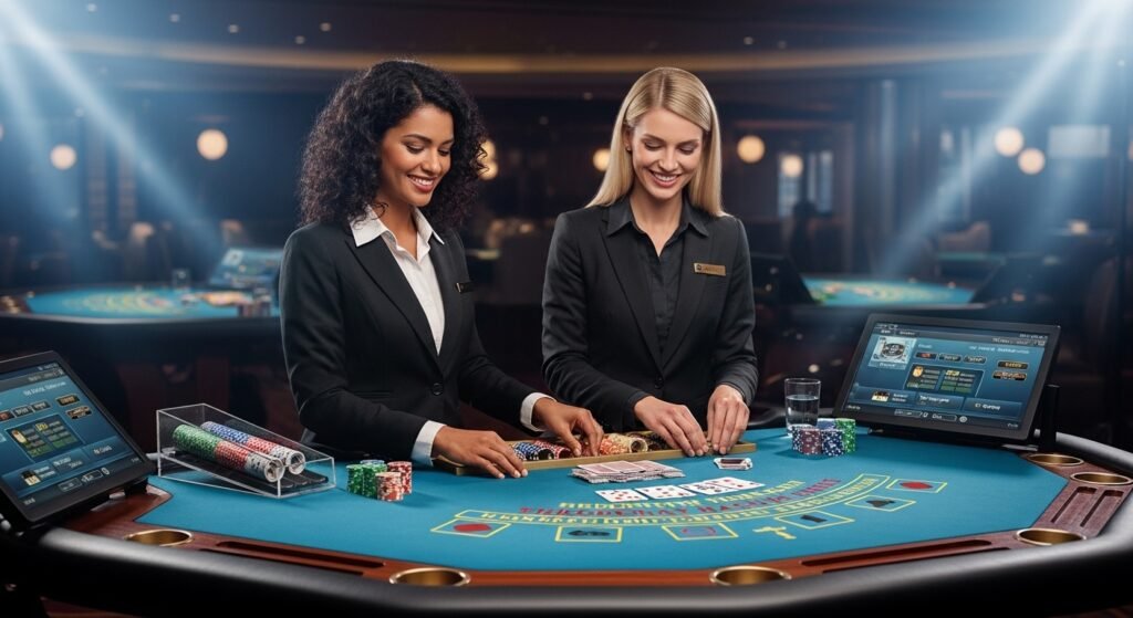 evolution-casino-beautiful-dealer-table